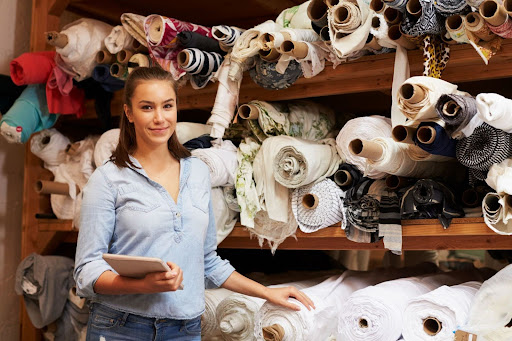 Woman ready for the holiday inventory management rush