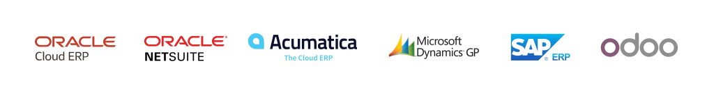 Comparison of ERP platforms including Oracle, NetSuite, Acumatica, SAP, Dynamics, and Odoo, commonly evaluated alongside an erp company for the workwear industry.